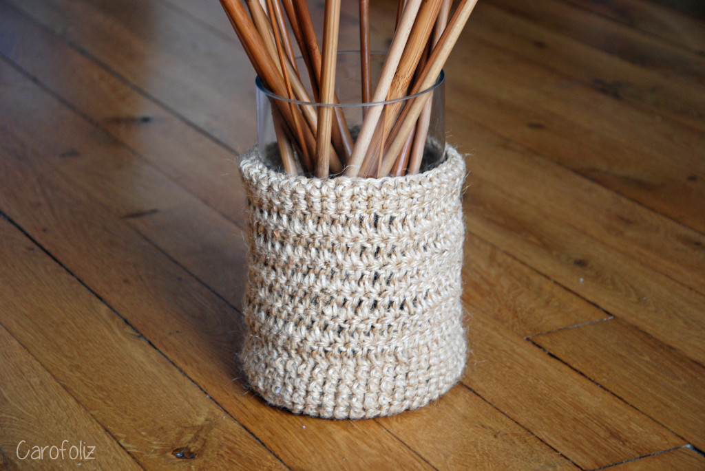 DIY vase crochet