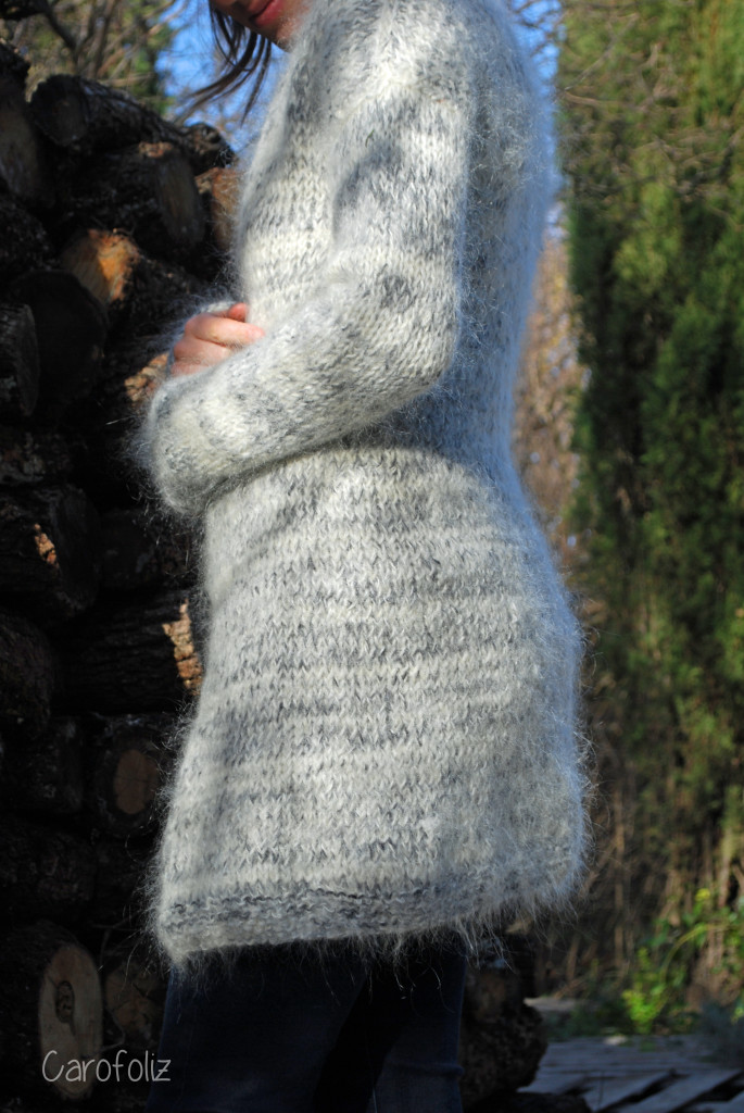 gilet frost flower au tricot