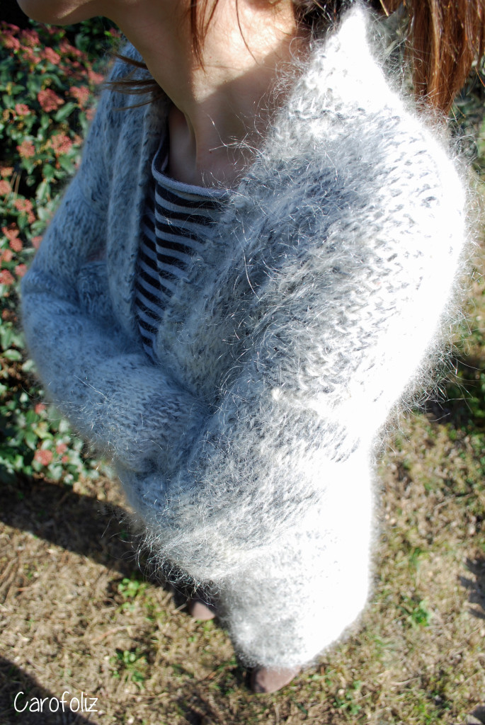 gilet frost flower au tricot