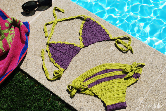 Pastel Crochet Bikini
