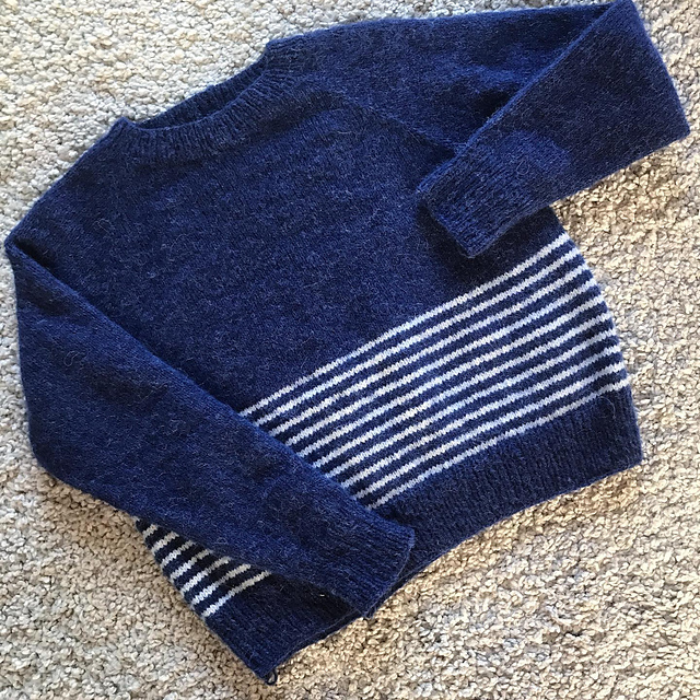 pull marinière au tricot